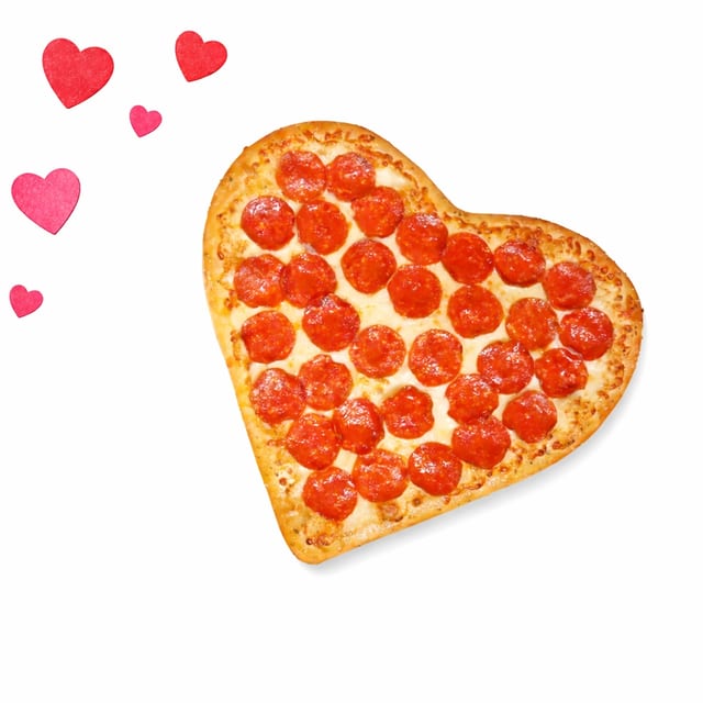 Heart-Shaped Pizza.